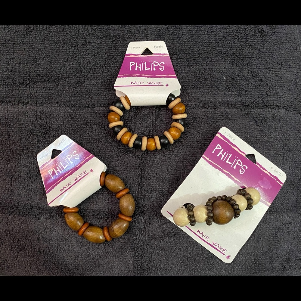 Wooden hair accessories